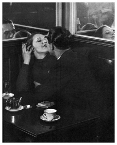 BRASSAI Lovers in cafe,  Paris 1932